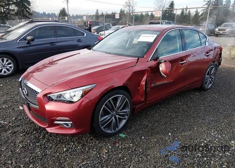 2015 Infiniti Q50 Premium/Sport z USA, uszkodzony, nr VIN JN1BV7AR3FM406908